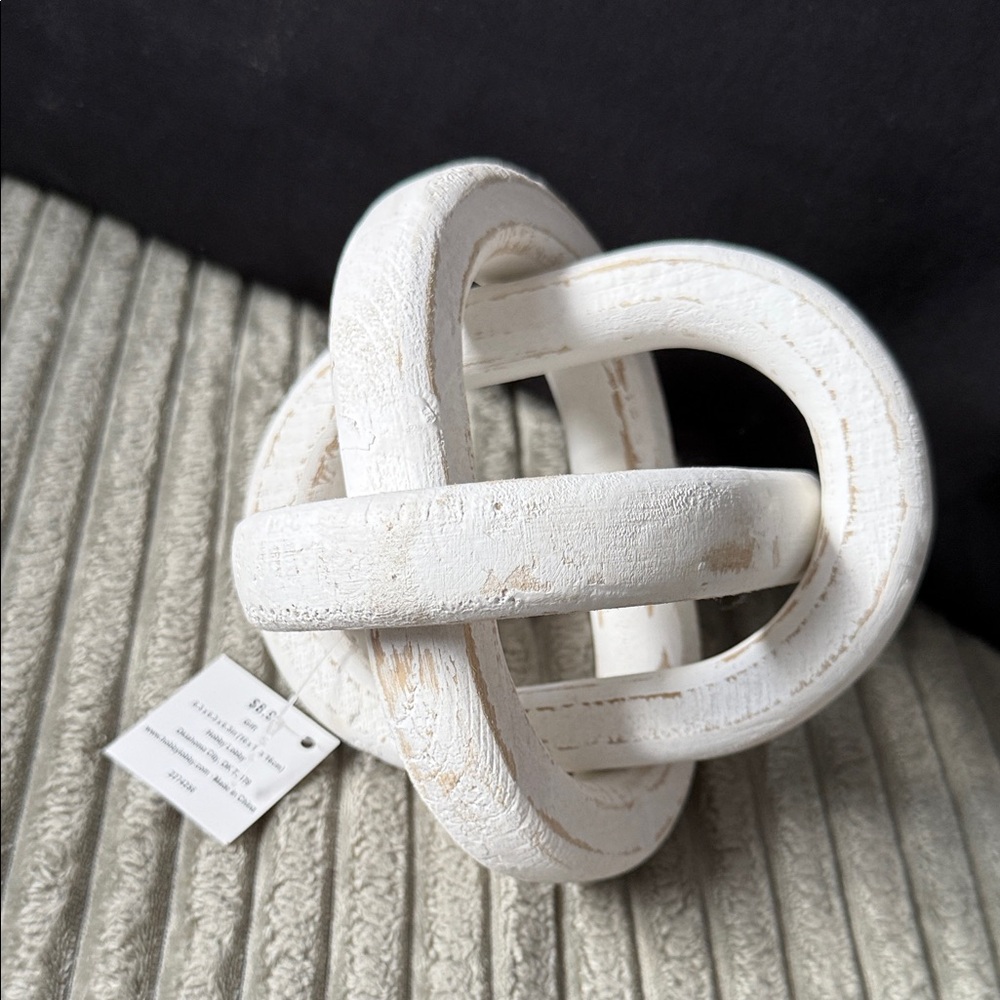 Hobby Lobby Cream Interwoven Sculpture